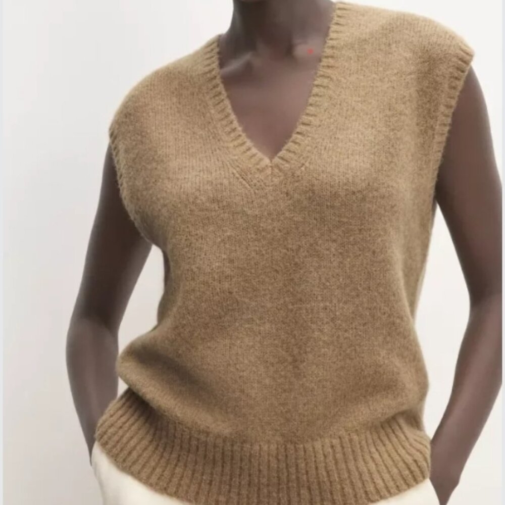 Everlane Alpaca V-Neck Vest